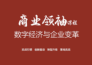 數(shù)字經濟與企業(yè)變革商業(yè)領袖班