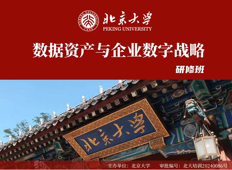北京大學(xué)數(shù)據(jù)資產(chǎn)與企業(yè)數(shù)字化轉(zhuǎn)型研修班